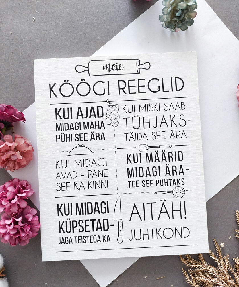köögi reeglid Image