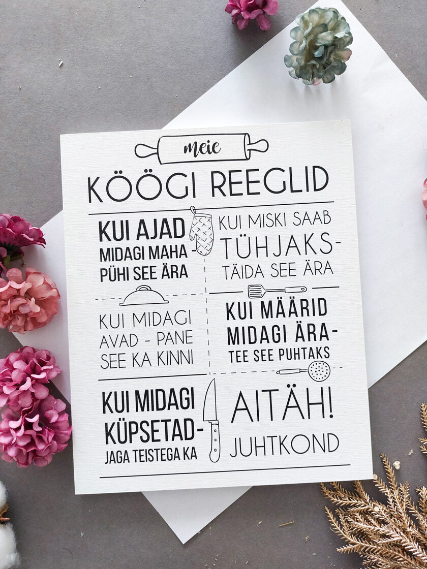 köögi reeglid Image