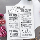 köögi reeglid Image
