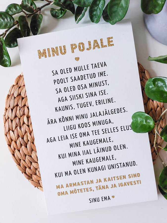 Minu pojale Image