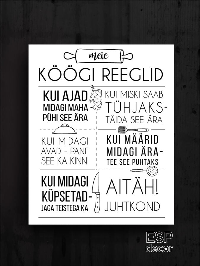 köögi reeglid Image 4