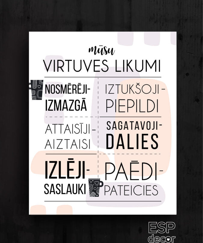 Virtuves likumi /dizains 1 Image