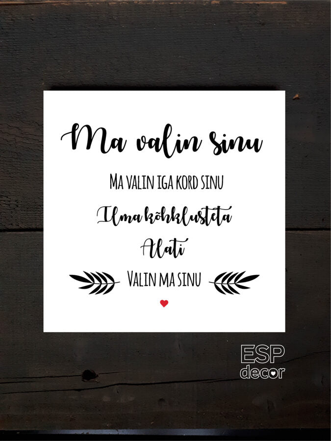 Ma valin sinu  Image 4