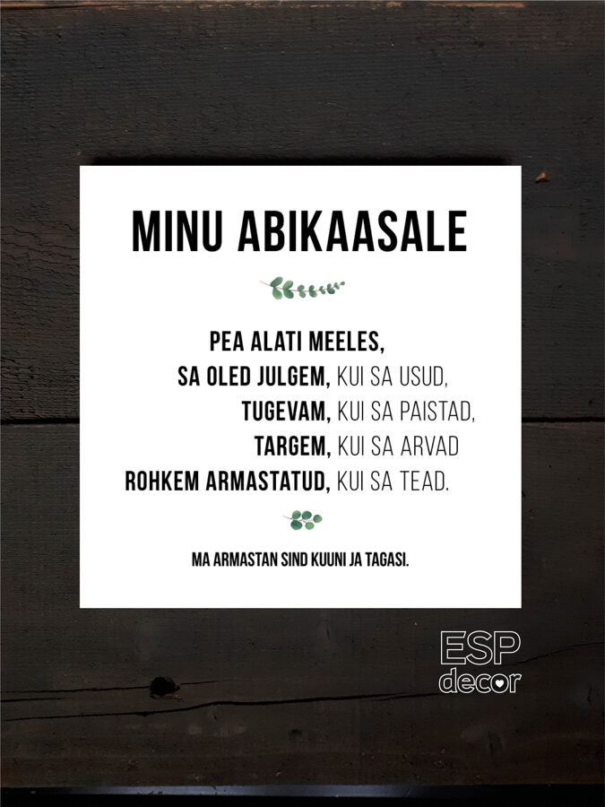 Minu abikaasale Image 3