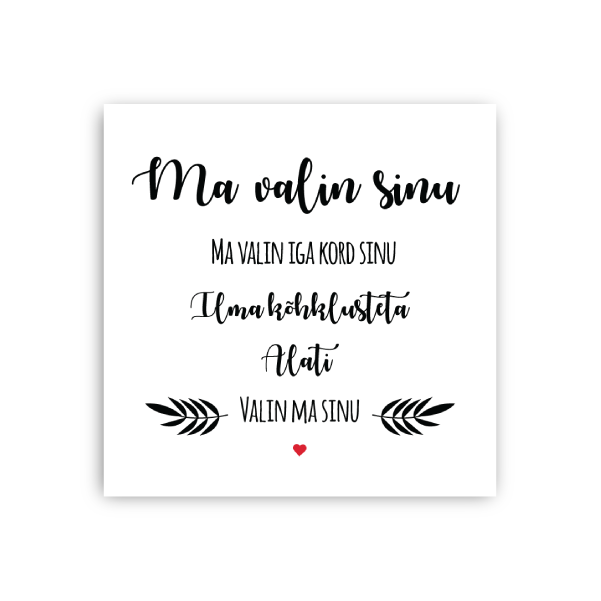 Ma valin sinu  Image 2