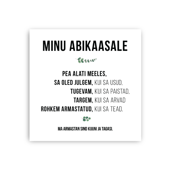 Minu abikaasale Image